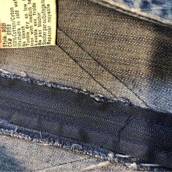 Vintage Sketchers Denim Dress Jumper Size 8 Argyle Texture Great piece!! - Picture 6 of 10